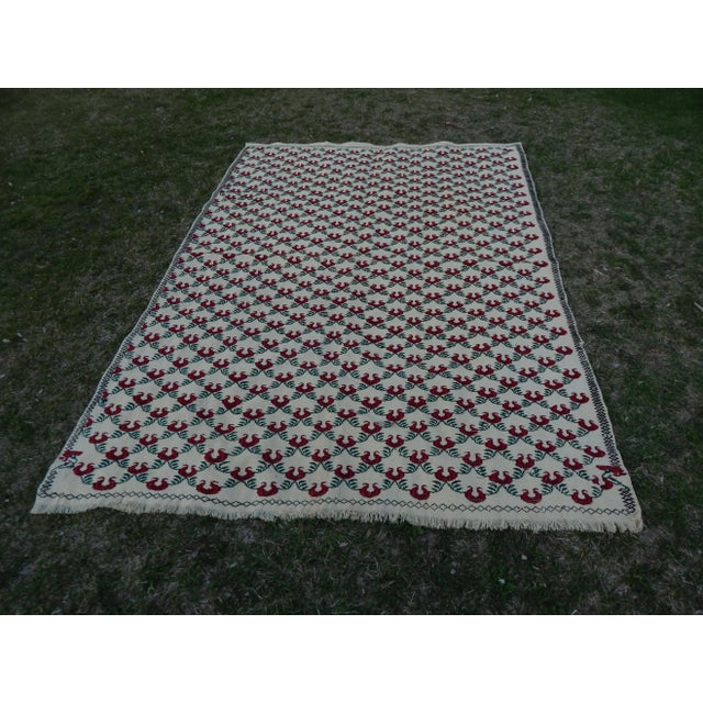 Vintage Turkish Kilim Rug 70'' x 96'' / 179x245cm Hand woven with high quality pure wool Excellent condition From Turkey...