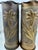 Metal Artistic Pair of World War I Brass Trench Art Vases Decorated With a Lily Floral Motif - Dated November 1917, Madgeburg, Germany For Sale - Image 7 of 11