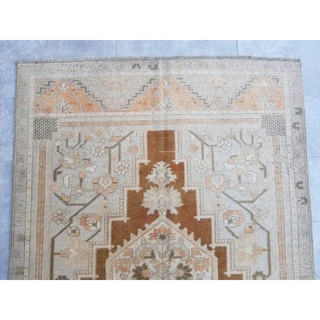 1960s Vintage Home Decor Oushak Rug For Sale - Image 4 of 10