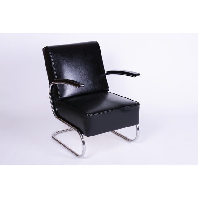 Art Deco Lounge Chair by W.H. Gispen for Mücke-Melder, Czech Republic, 1930s For Sale - Image 13 of 13