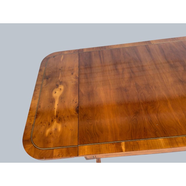 English Style Sofa Table in the Regency Style by "Baker Furniture" For Sale - Image 4 of 8