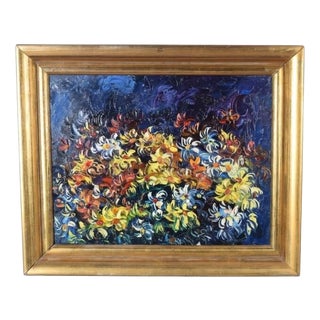 Floral Still Life, 1950s, Oil on Canvas, Framed For Sale