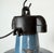 Industrial Blue Enamel Factory Lamp with Cast Iron Top, 1960s For Sale - Image 9 of 18