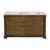 Spritely Home Accent Furniture Rachelle 60 in. W Carrara Marble Top 6 Drawer Double Bathroom Vanity, Brown For Sale - Image 4 of 9