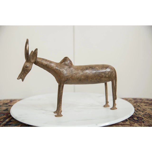 Vintage African Bronze Wildebeest For Sale - Image 4 of 9