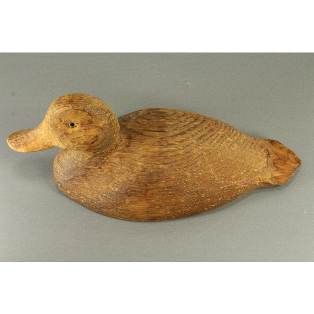 Early 20th Century Early 20th Century Carved Wood Duck Decoy, S. Laity Woodcarvers Lancaster, Pennsylvania For Sale - Image 5 of 17