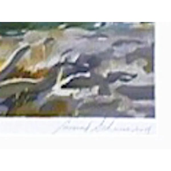 Artist: Conrad Schwiering, American (1916 - 1986) Title: Leading 'em Home Year: 1982 Medium: Lithograph, signed and...