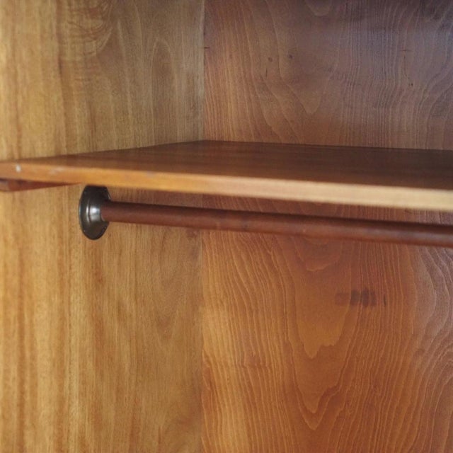 Art Deco Three-Door Wardrobe with Burl Wood Veneer, 1940 For Sale - Image 14 of 18