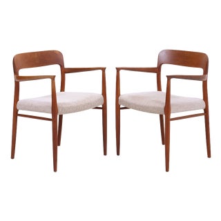 No 56 Armchairs in Teak by Niels Otto Møller, Set of 2 For Sale