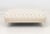 Fendi Button-Tufted White Silk Upholstered Bench, on four tapered acrylic legs, "Fendi" label to the side. 16" H x 48" W x...