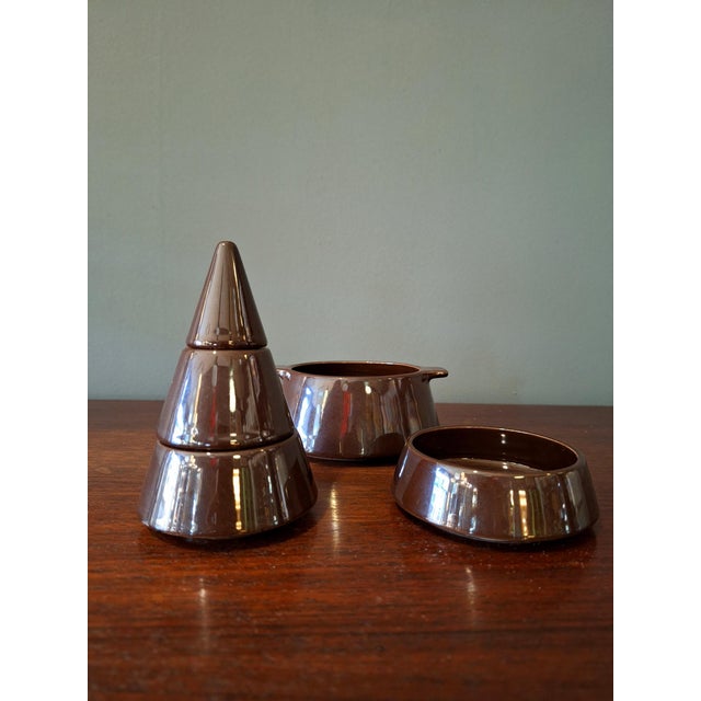 Mid-Century Modern Cono Model Table Set by Ambrogio Pozzi for Pierre Cardin, Italy, 1960s, Set of 5 For Sale - Image 3 of 12