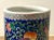 Vintage Chinoiserie Hand Painted Chinese Enameled Brush Pots - A Pair For Sale - Image 11 of 12