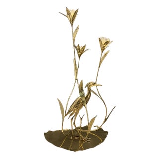 Large Italian Brass Floor Lamp by Cittone Oggi For Sale