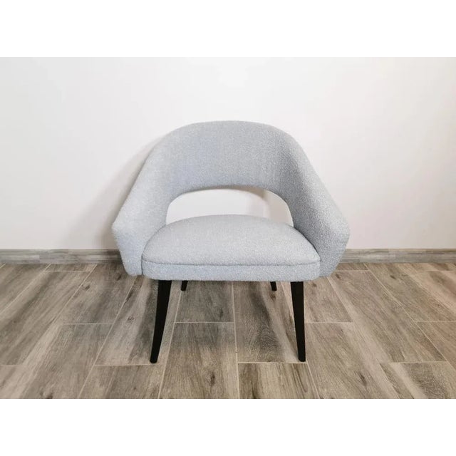 Mid-Century Fabric Armchair For Sale - Image 10 of 12