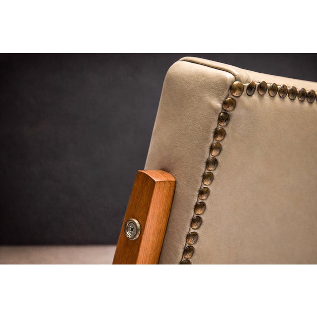 Armchair in Beige Faux Leather, Jose Zanine Caldas, 1950s - Lot 107 For Sale - Image 11 of 12