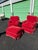 Pair of Pearson Armchairs With Matching Ottomans — Classic Skirted Lounge Chairs • Designer Upholstery For Sale - Image 11 of 12