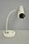 Vintage Mid Century Modern White Enamel Metal Arch Desk Lamp W/ Chrome Accents For Sale - Image 4 of 12