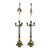Pair of French 19th Century Empire Candelabras Converted to Lamps For Sale