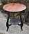 Wood Ethan Allen Cherry Table Top End Round Black Metal Two Tier Accent Side Vintage For Sale - Image 7 of 11