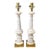 1940 French Carved Alabaster Columns Lamps - a Pair For Sale