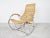 Vintage Chrome and Wicker Rocking Chair, 1970s For Sale - Image 4 of 12