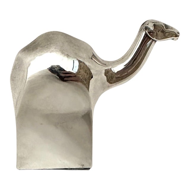 Vintage Dansk Silver Plate Camel Paper Weight For Sale