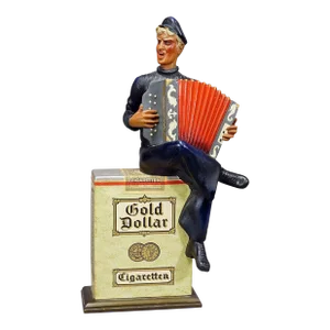 Vintage Gold Dollar Cigarettes Advertising Sculpture 1950s