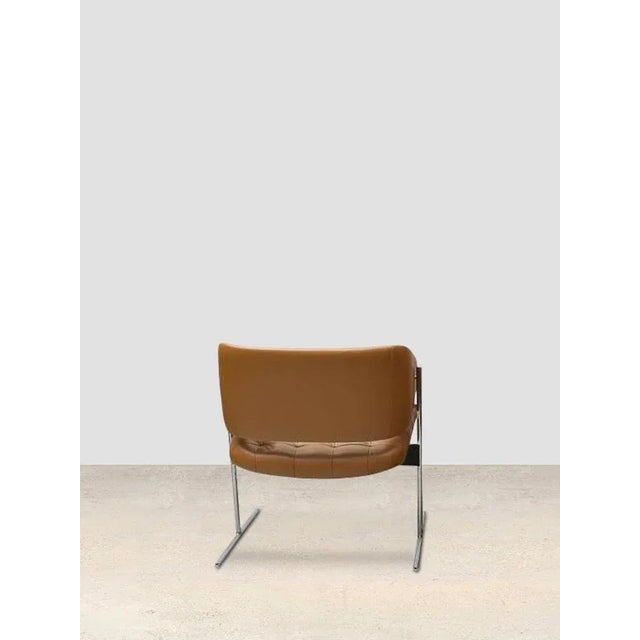 Senior Chair in Steel by Jorge Zalsupin, 1950 For Sale - Image 4 of 5
