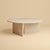 The Ishiki is a Roman travertine coffee table, a low table for the space in front of a sofa built around a single block of...