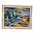 Vintage Mid-Century Modern Expressionist Sailboat Seascape Painting, Art Shop Lake Worth For Sale