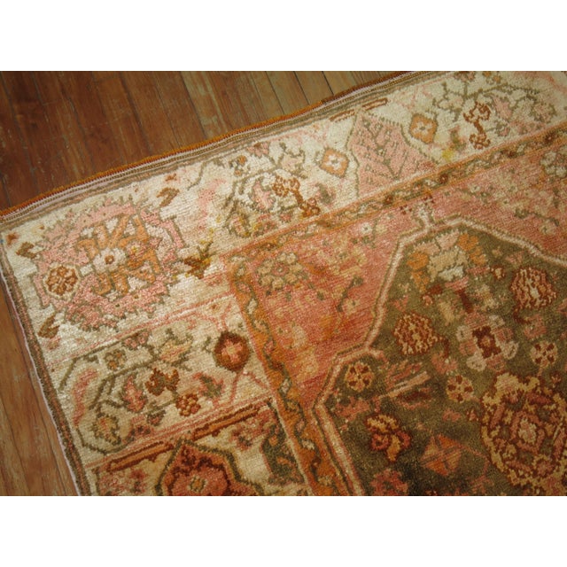 Textile Antique Zabihi Collection Angora Oushak Rug - 5'4" x 7'1" For Sale - Image 7 of 9
