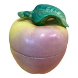 Vintage Limoges Peint Main Apple Box For Sale