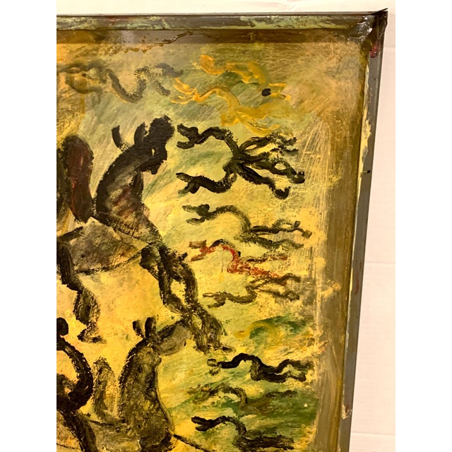 Freedom Warriors on Horseback' by Purvis Young For Sale - Image 16 of 18