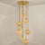 Cascade Fixture with Eight Bubbled Glass Pendants attributed to Helena Tynell, Germany, 1970s For Sale - Image 14 of 15