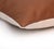 Luxury Camel Brown Genuine Leather Throw Pillow 18x18 | Handmade Modern Leather Cushion For Sale In San Francisco - Image 6 of 8