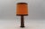 Hand carved in Honduras. he lamp base alone measures 54cm height. There is a European plug on it. This piece has an...