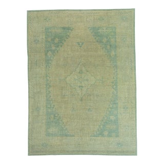 Turkish Oushak Antique Look Rug 9'4" x 12'5" #20073 For Sale