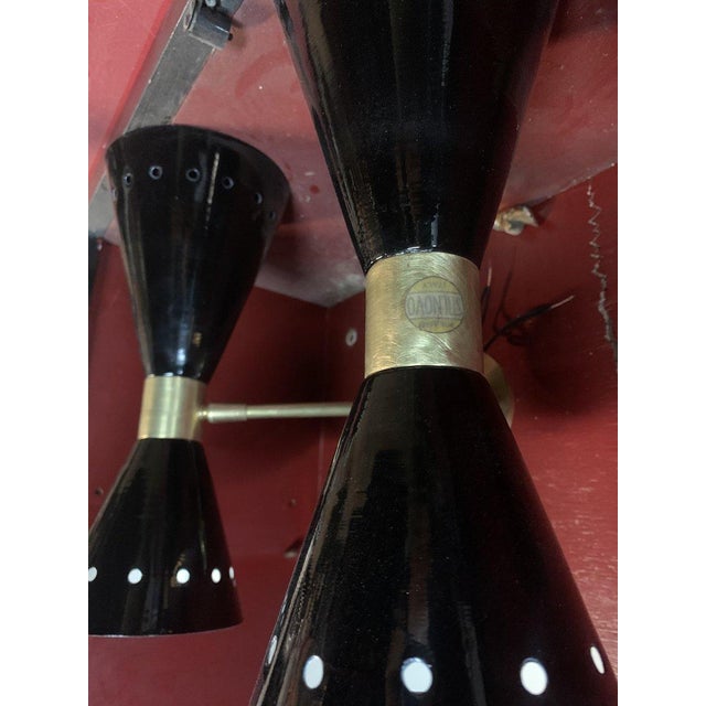 Diablo Brass Wall Lamp, Italy, 1950s For Sale - Image 5 of 6