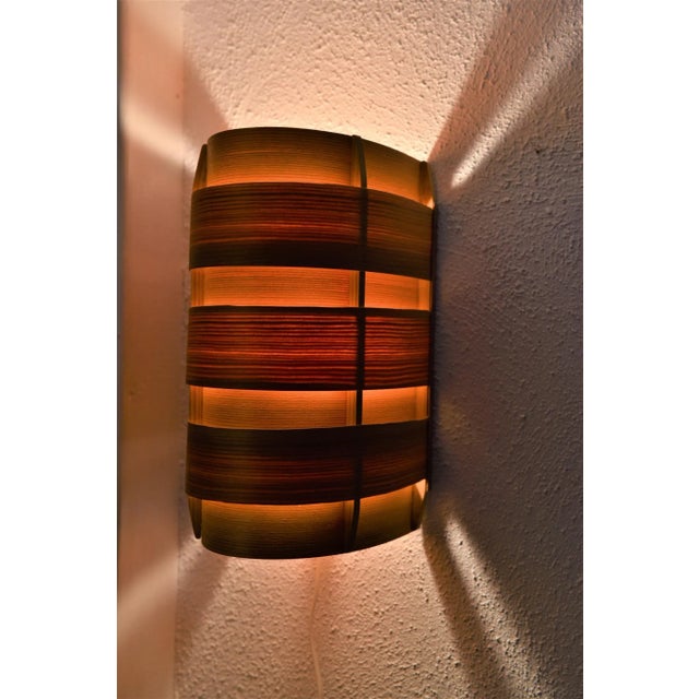 Wood Pine Veneer V155 Sconce by Hans-Agne Jakobsson for Ellyset AB, Sweden, 1950s For Sale - Image 7 of 10