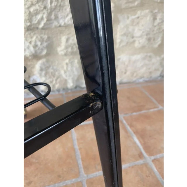 Vintage Formica & Metal Side Table, 1960s For Sale - Image 12 of 18