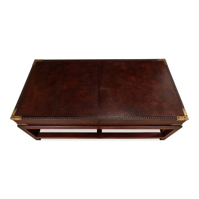 Campaign Campaign Style Coffee Table For Sale - Image 3 of 10