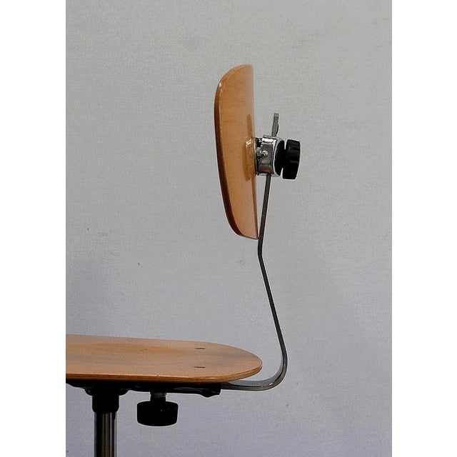 Adjustable Architect's Chair in Chromed Metal, 1960s For Sale - Image 18 of 18