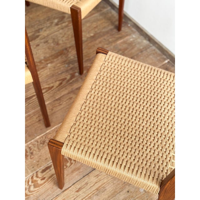 Pia Dining Room Chairs in Walnut with Wickerwork by Poul Cadovius, Set of 6 For Sale - Image 10 of 16