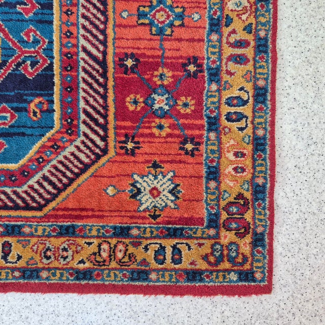 Textile Vintage Handwoven Wool Rug Bagdad, 1970s For Sale - Image 7 of 11