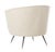 2020s Alexander Velvet Retro Mid Accent Chair in Light Grey For Sale - Image 5 of 9