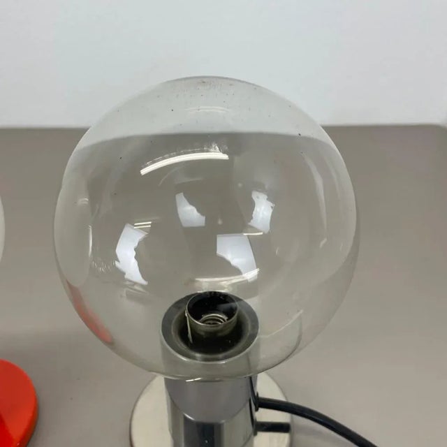Set of Table Light Glass Bulb by Motoko Ishi for Staff Lights, 1970s, Set of 2 For Sale - Image 6 of 18