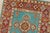 Kazak Runner 2’7” X 9’6” Blue Wool Tribal Hand-Knotted Oriental Rug For Sale In Philadelphia - Image 6 of 12