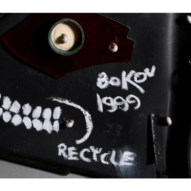 Artist: Konstantin Bokov, Ukrainian/American (1940 - ) Title: Recycle Dog Year: 1999 Medium: Found Art Collage, Signed and...