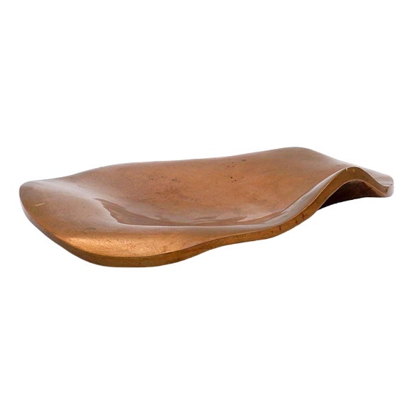 Sculptural Bronze Dish Vide-Poches in the style of Michel Jaubert, 1970s For Sale