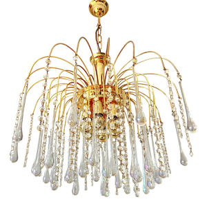 Vintage Teardrop Chandelier, 1970s